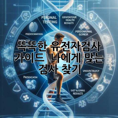 똑똑한 유전자검사 가이드 🧬 나에게 맞는 검사 찾기!