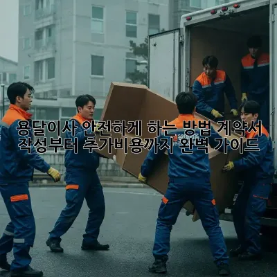 용달이사 안전하게 하는 방법! 계약서 작성부터 추가비용까지 완벽 가이드