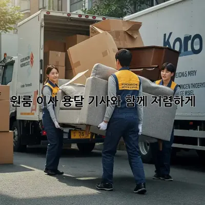 원룸 이사, 용달 기사와 함께 저렴하게!